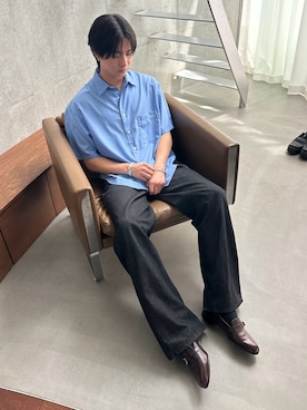 「SINSS（シンス）のアイテム」を使った、てるさん（メンズ・181cm）の春コーディネート