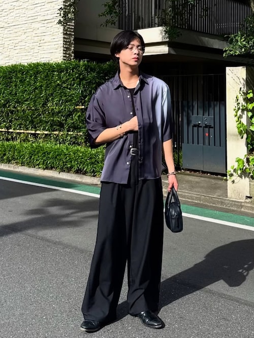 Loose fit gradation HS shirt / ルーズフィットグラデーションハーフスリーブシャツ