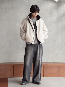 「アイテム（ブルゾン）」を使った、てるさん（メンズ・181cm・20代）の秋コーディネート