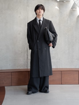 「アイテム（トレンチコート）」を使った、てるさん（メンズ・181cm）の秋コーディネート