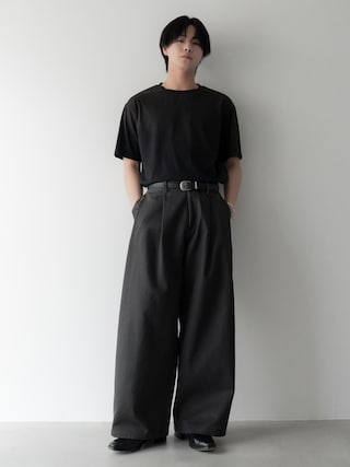 「SINSS(シンス)のVintage gradation compact T-shirt / ヴィンテージグラデーションコンパクトTシャツ(Tシャツ/カットソー)」を使った、てるさん(メンズ・181cm)の春コーディネート