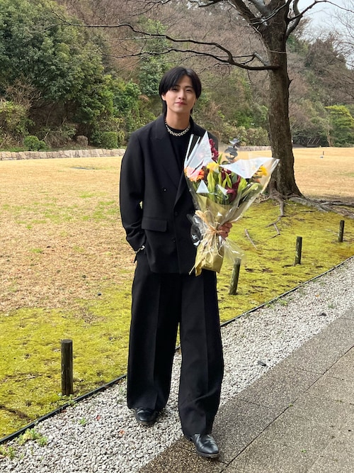 SINSS スラックス Wide straight slacks / ワイドストレート