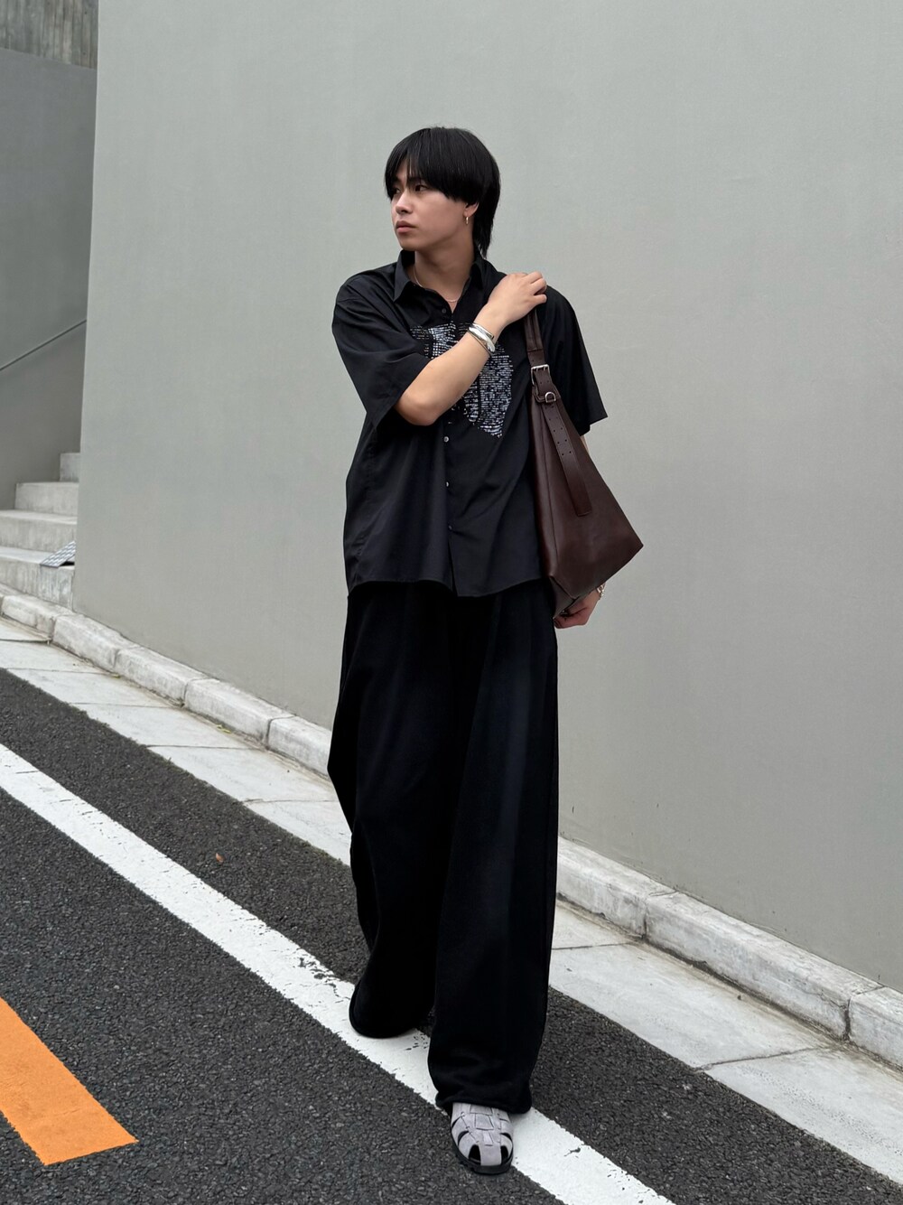 Two tuck breach sweatpants / 2タックブリーチスウェットパンツ