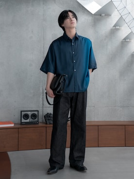 「SINSS（シンス）のアイテム」を使った、てるさん（メンズ・181cm）の春コーディネート