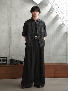 「SINSS（シンス）のアイテム」を使った、てるさん（メンズ・181cm）の春コーディネート