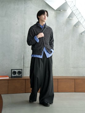 「SINSS（シンス）のアイテム」を使った、てるさん（メンズ・181cm）の冬コーディネート