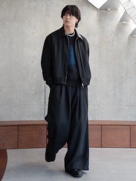 「アイテム（ブルゾン）」を使った、てるさん（メンズ・181cm）の秋コーディネート