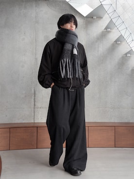 「アイテム（マフラー）」を使った、てるさん（メンズ・181cm）の秋コーディネート