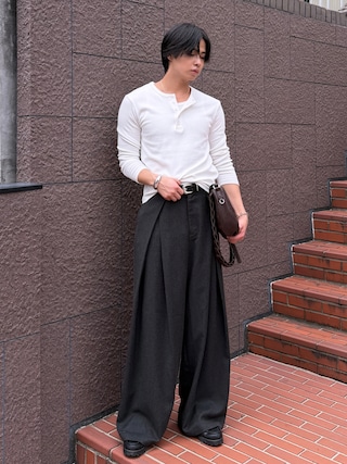 「SINSS(シンス)のAnchor chain bracelet / アンカーチェーンブレスレット(ブレスレット)」を使った、てるさん(メンズ・181cm)の秋コーディネート