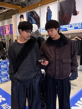 「アイテム（バッグ）」を使った、てるさん（メンズ・181cm）の冬コーディネート