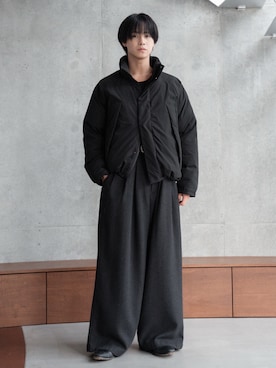 「アイテム（ダウンジャケット/コート）」を使った、てるさん（メンズ・181cm）の冬コーディネート