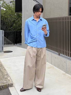 「SINSS（シンス）のアイテム（ブレスレット）」を使った、てるさん（メンズ・181cm）の秋コーディネート
