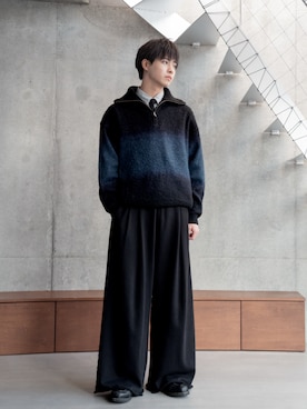 「アイテム（フォーマルスーツ/小物）」を使った、てるさん（メンズ・181cm）の冬コーディネート