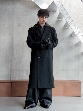 「アイテム（トレンチコート）」を使った、てるさん（メンズ・181cm・20代）の冬コーディネート