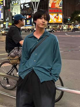「アイテム（バッグ）」を使った、てるさん（メンズ・181cm）の秋コーディネート