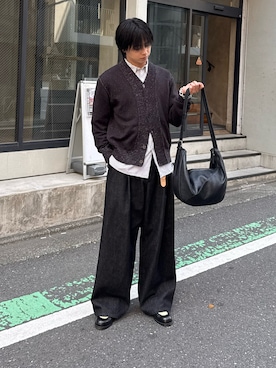 「アイテム（ショルダーバッグ）」を使った、てるさん（メンズ・181cm）の春コーディネート