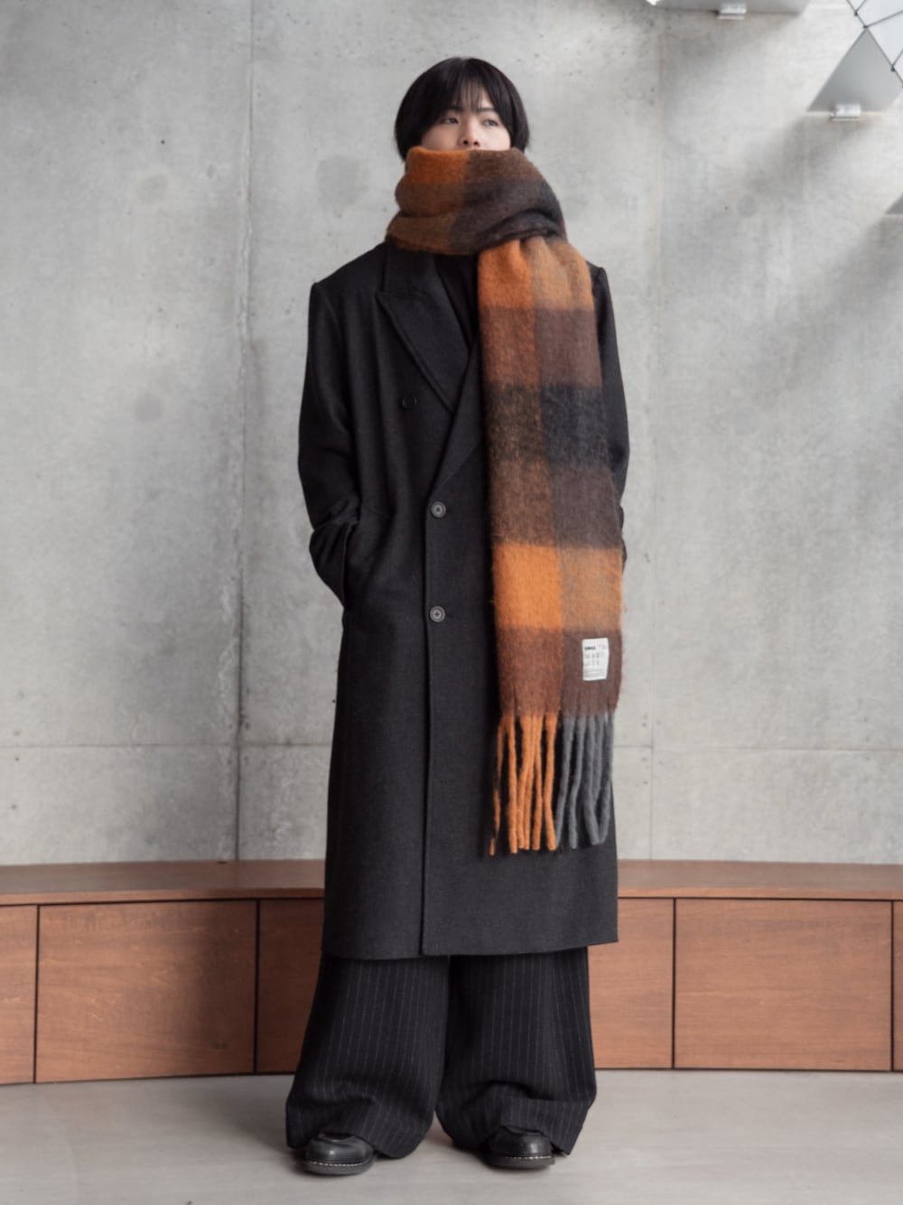 Classic Wool Blend Tweed Coat / クラシックウールブレンドツイード