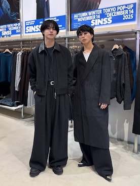 「アイテム（トレンチコート）」を使った、てるさん（メンズ・181cm）の冬コーディネート