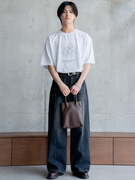 「アイテム（トートバッグ）」を使った、てるさん（メンズ・181cm・20代）の夏コーディネート
