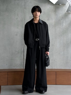 「アイテム（ボストンバッグ）」を使った、てるさん（メンズ・181cm）の秋コーディネート