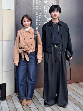 「SINSS（シンス）のアイテム」を使った、てるさん（メンズ・181cm）の冬コーディネート