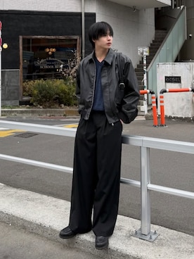 「SINSS（シンス）のアイテム（アクセサリー）」を使った、てるさん（メンズ・181cm）の春コーディネート