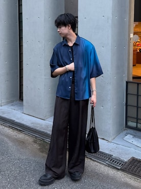 「アイテム（ショルダーバッグ）」を使った、てるさん（メンズ・181cm）の夏コーディネート