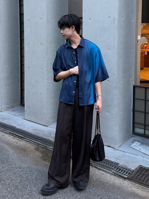 Loose fit gradation HS shirt / ルーズフィットグラデーションハーフスリーブシャツ