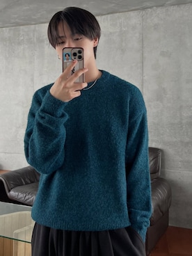 「アイテム（ネックレス）」を使った、てるさん（メンズ・181cm）の秋コーディネート