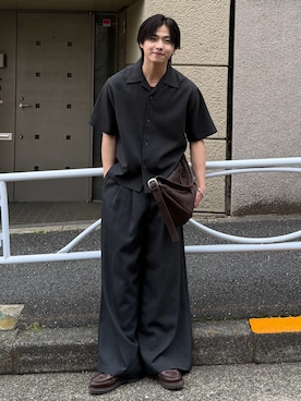 「SINSS（シンス）のアイテム」を使った、てるさん（メンズ・181cm）の春コーディネート