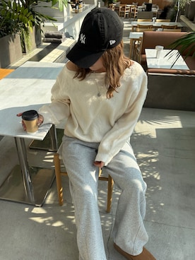 「KOBE LETTUCE（コウベレタス）のアイテム」を使った、ricococogukさん（レディース・156cm）の冬コーディネート