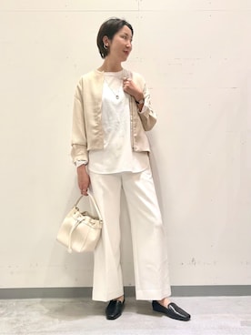 「TAKEO KIKUCHI（タケオキクチ）のアイテム」を使った、yuriさん（レディース・170cm）の冬コーディネート