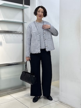「INDIVI（インディヴィ）のアイテム」を使った、yuriさん（レディース・170cm）の秋コーディネート