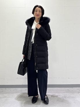 「アイテム（ダウンジャケット/コート）」を使った、yuriさん（レディース・170cm）の冬コーディネート