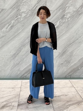 「INDIVI（インディヴィ）のアイテム」を使った、yuriさん（レディース・170cm）の春コーディネート