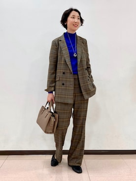 「秋色コーデ」｜「アイテム（ジャケット/アウター）」を使った、yuriさん（レディース・170cm）の秋コーディネート