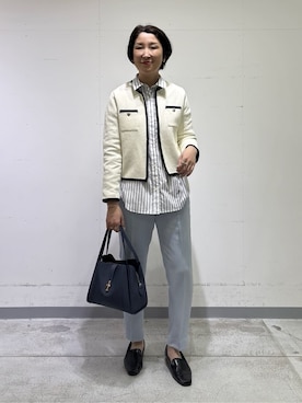 「HusHusH（ハッシュアッシュ）のアイテム（パンツ）」を使った、yuriさん（レディース・170cm）の春コーディネート