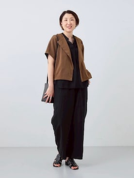 「INDIVI（インディヴィ）のアイテム」を使った、yuriさん（レディース・170cm）の夏コーディネート