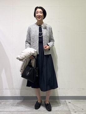 「INDIVI（インディヴィ）のアイテム」を使った、yuriさん（レディース・170cm）の冬コーディネート