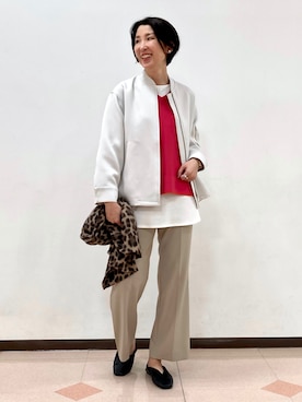 「スリット」｜「アイテム（その他トップス）」を使った、yuriさん（レディース・170cm）の秋コーディネート