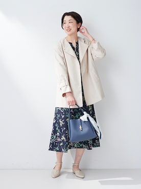 「INDIVI（インディヴィ）のアイテム」を使った、yuriさん（レディース・170cm）の春コーディネート