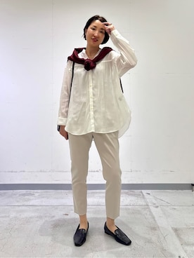 「esche（エッシュ）のアイテム」を使った、yuriさん（レディース・170cm）の春コーディネート