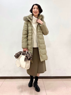 「ラップスカート」｜「アイテム（その他）」を使った、yuriさん（レディース・170cm）の秋コーディネート