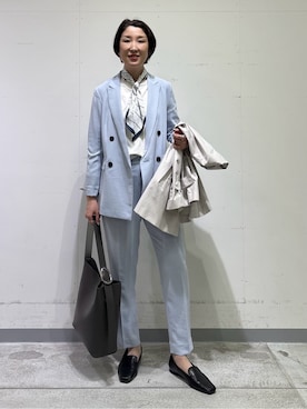 「HusHusH（ハッシュアッシュ）のアイテム（パンツ）」を使った、yuriさん（レディース・170cm）の冬コーディネート