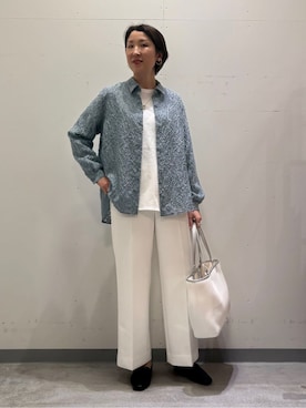 「アイテム（トレンチコート、グレー系）」を使った、yuriさん（レディース・170cm）の春コーディネート
