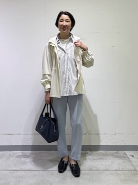 「INDIVI（インディヴィ）のアイテム（ブルゾン）」を使った、yuriさん（レディース・170cm）の春コーディネート