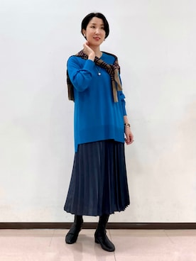 「ウエストゴム」｜「アイテム（その他）」を使った、yuriさん（レディース・170cm）の秋コーディネート