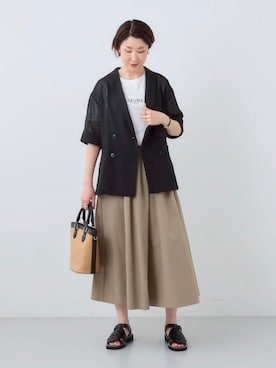 「INDIVI（インディヴィ）のアイテム」を使った、yuriさん（レディース・170cm）の春コーディネート
