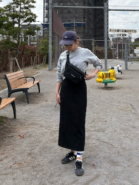 「junoah（ジュノア）のアイテム」を使った、Ayaさん（レディース・155cm）の春コーディネート