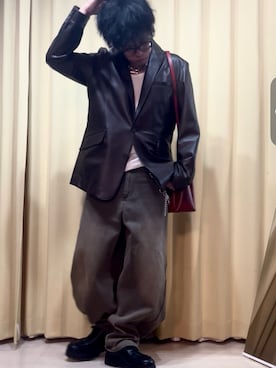 「アイテム（テーラードジャケット）」を使った、515151kazuさん（メンズ・171cm・20代）の秋コーディネート